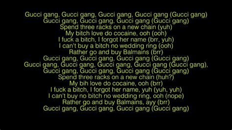 testo lil pump gucci gang|gucci gang lil pump lyrics.